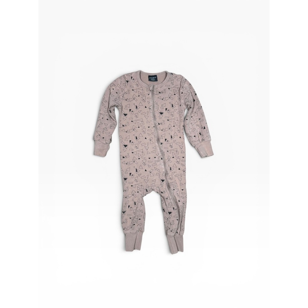 Little Bipsy Geometric Footless Romper Brown 18-24M